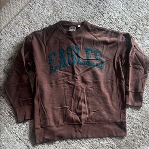 Eagles Crewneck Brown Sweater
